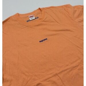 Supreme Men's L F**k the World Orange Short Sleeve T-Shirt‎